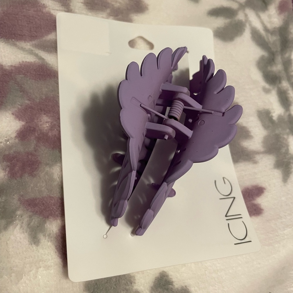 Purple Icing Claw Clip